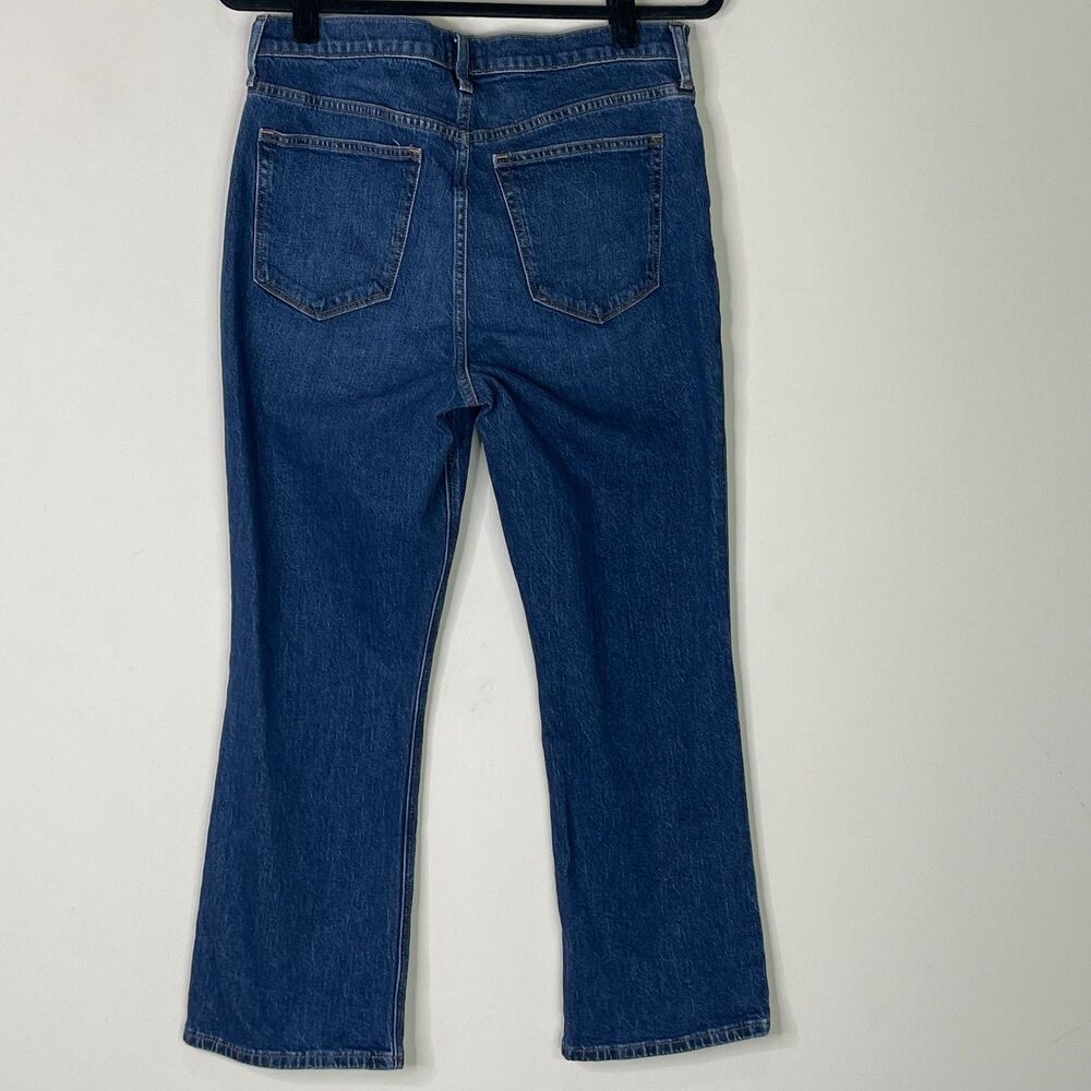 J. Crew High-Rise Button-Fly Straight Jeans in Medium Blue - Picture 2 of 9